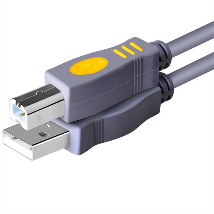 Kabel Lelaki Jenis A USB Ke USB Jenis B Untuk Pencetak Atau Pemacu Keras Luaran